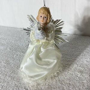 Vintage Angel Christmas Tree Topper Angel Pig Tail Light